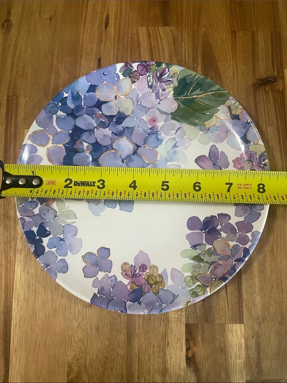 Floral Hydrangea Plates  - Elegant Home Dining